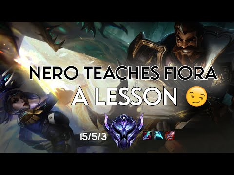 THIS FIGHT GOT ME ON SYNAPSE! Graves Top vs. Fiora Diamond S11 | NeroZYN