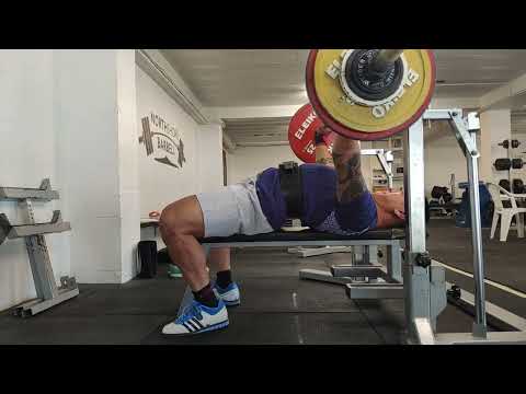 Week 2, 11/04/22 - Comp bench 117.5kg X 1 @8