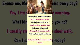 Easy English Conversation for Kids | Talking About Exercise | English Speaking Practice