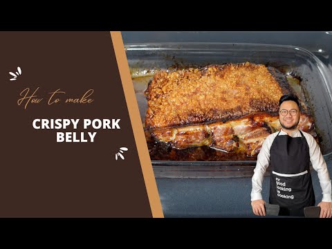 Easy recipe of crispy pork belly - English subtitles