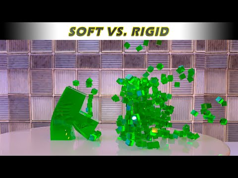 TETRIS Softbody Vs Rigid Body - Simulation