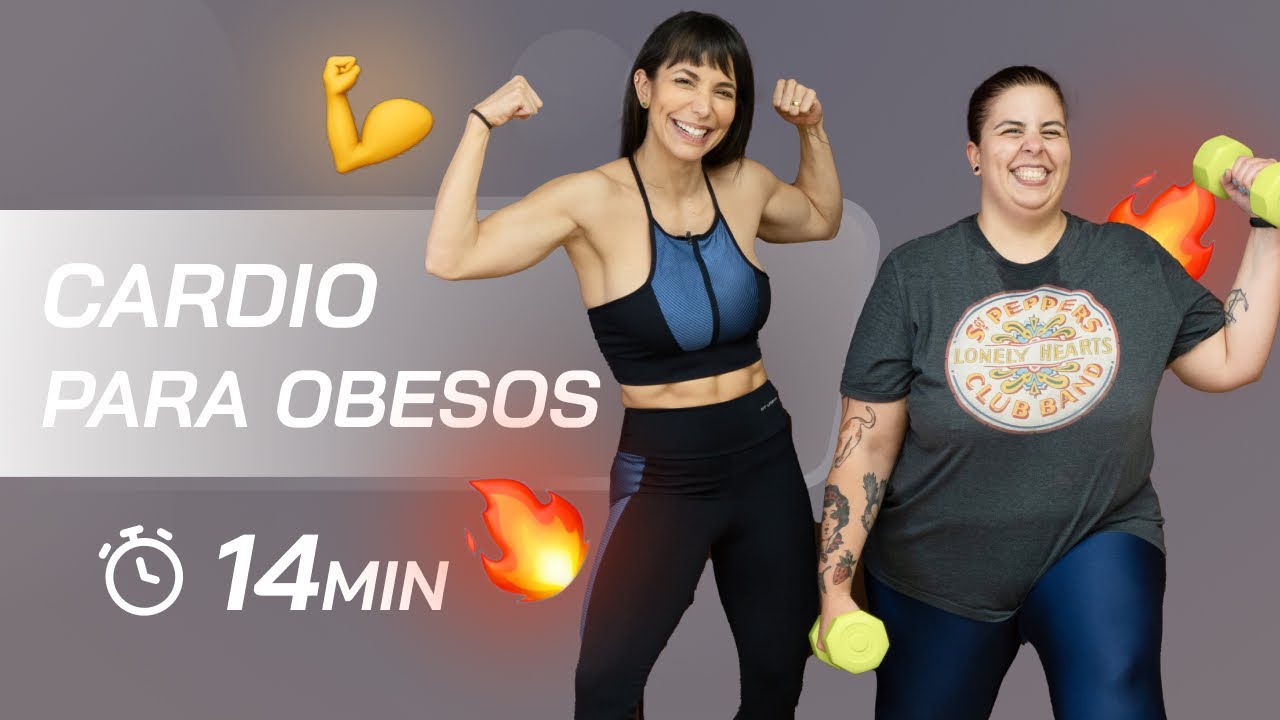 Treino Cardio para obesos - pra perder quilos em casa - Carol Borba