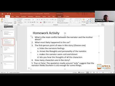 Grade 8 English HL 01 June 2020 Listening Skills