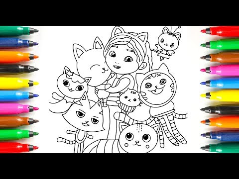 Drawing and Coloring Gabby’s Dollhouse