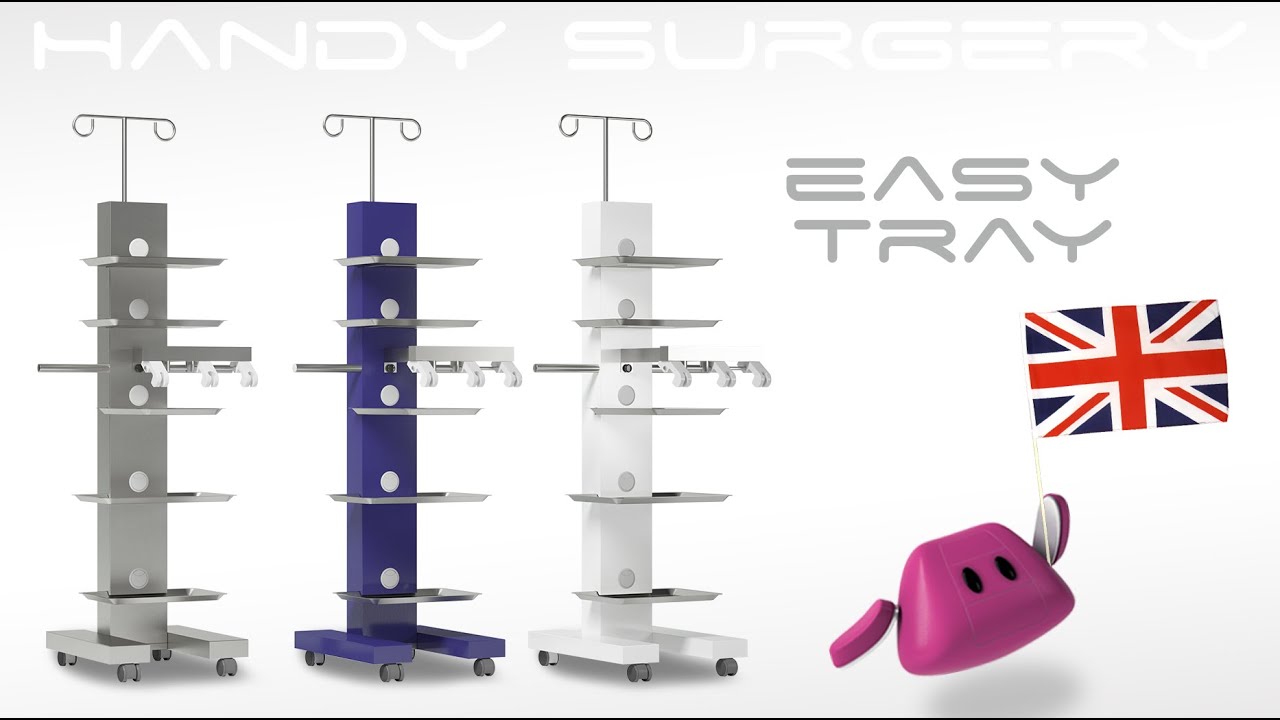 Disinfectable cart for surgical equipment Easy Tray (ENG)