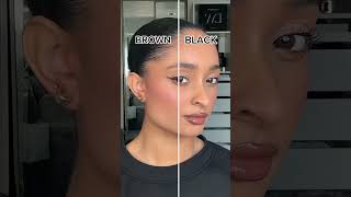 BROWN VS BLACK LIQUID EYELINER | TOOFACED EYELINER #eyemakeup #liquideyeliner #eyeliner