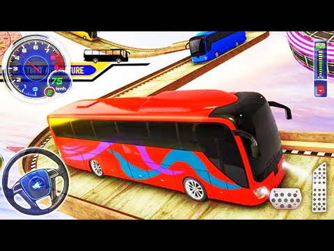 Mega Ramp Challenge Bus Stunt Driver - Impossible GT Bus Racing Simulator - Android Gameplay