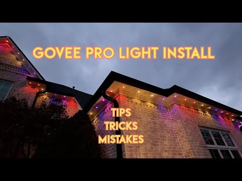 Govee Pro Permanent Outdoor LED Light Install - Tips and Tricks From My Install - Two 200' Strands