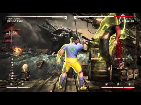 MKX: Johnny Cage (Stunt Double) - 55% 1 Bar Corner Combo