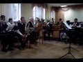 Гимн Украины. Духовой оркестр - ученики вместе с педагогами. 