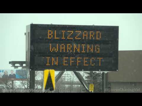 Duluth, MN Blizzard Warning, Dangerous Roads, Huge Waves and Surfers - 12/14/2022