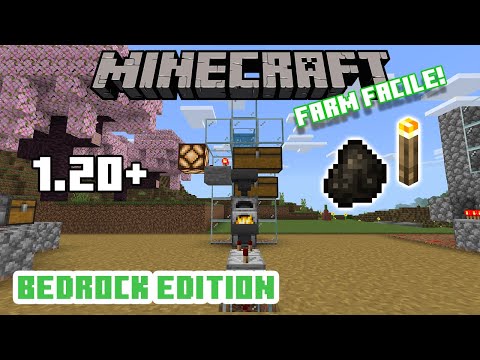*1.20+* The Best Charcoal Farm (Torches) for Bedrock Edition!! || MINECRAFT ITA