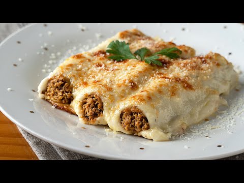 Si te encantan los CANELONES esta receta te va gustar - Relleno de carne ORIGINAL