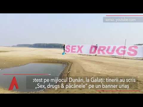 Stiri Mediafax 22 Octombrie - Protest în mijlocul Dunării