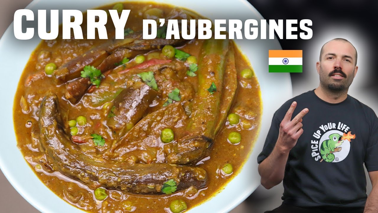 CURRY D'AUBERGINES 🍆🇮🇳 (Brinjal Curry)
