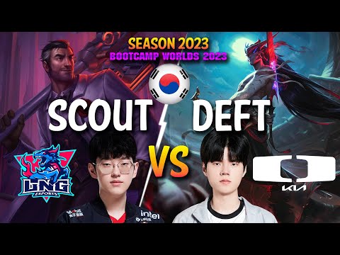 LNG Scout vs DK Deft - Scout JAYCE vs Deft YONE Mid - Patch 13.19 KR Ranked