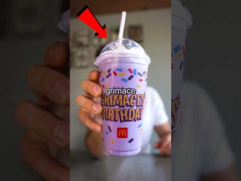 I Tried McDonald’s Grimace Shake 👿