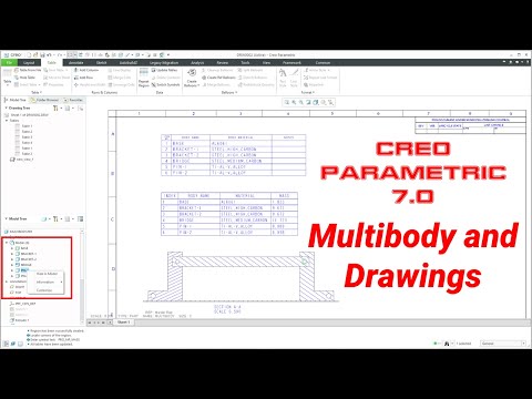 Creo Parametric 7.0 - Multibody Modeling and Drawings