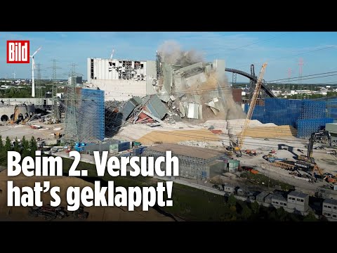 Hamburg: Kohlekraftwerk Moorburg gesprengt