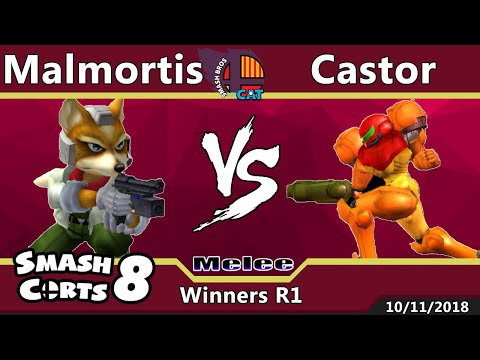 SmashCorts #8 - SSBM Singles - Malmortis (Fox) vs Castorlenas (Samus) - Winners R1