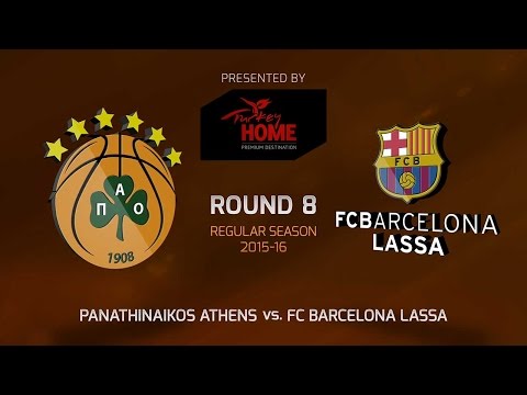Highlights: RS Round 8, Panathinaikos Athens vs. FC Barcelona Lassa