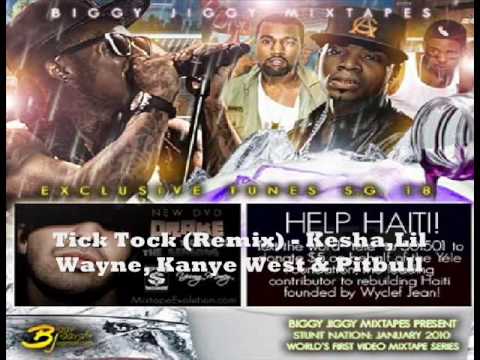 Tick Tock Remix - kesha Feat. Lil Wayne, Kanye West & Pitbull