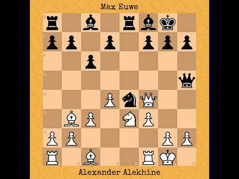 Alexander Alekhine vs Max Euwe | World Championship Match, 1935 #chess