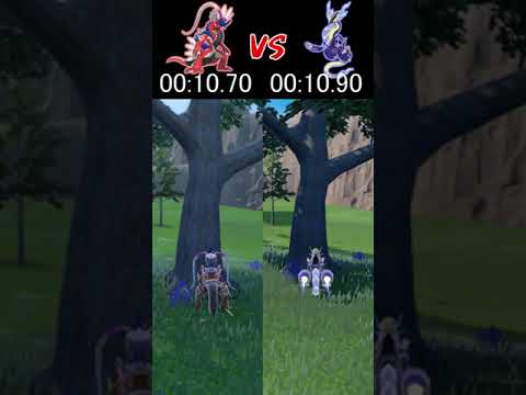 Koraidon vs Miraidon - Who is Faster?【Pok&eacute;mon Scarlet and Violet】#shorts