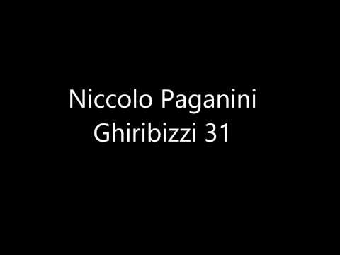 Ghiribizzi 31/43, Niccolo Paganini