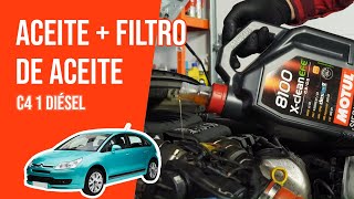Youtube thumbnail of video "Cambio de aceite y de filtro de aceite C4 1 1.6 HDI 🛢"