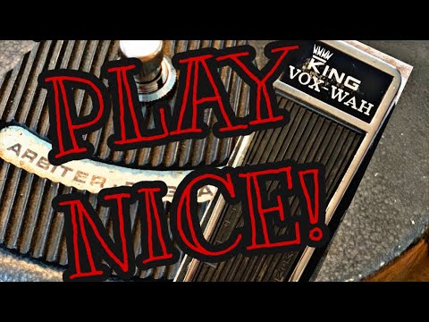 GETTING A WAH WAH TO WORK WITH A FUZZ PEDAL..