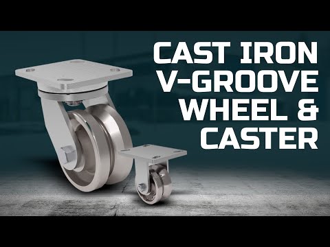 Heavy Duty V-Groove Casters | Industrial Wheels for Rail & Track Systems
