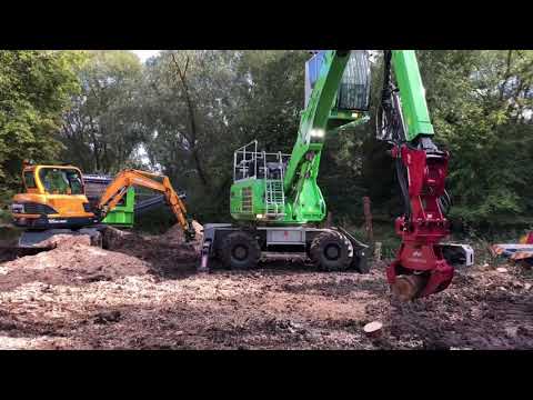 Sennebogen 718E on the Molson Group Stand at the APF Forestry Show 2018