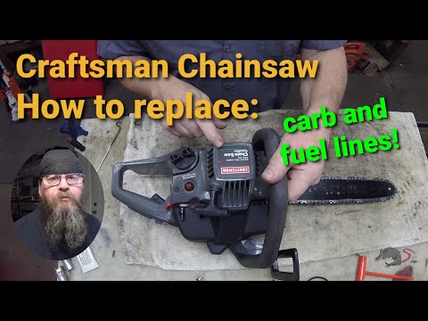 Craftsman Chainsaw: How to replace carb and fuel lines