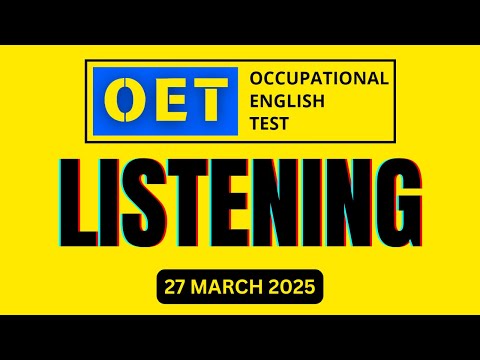 OET listening 2.0 sample for nurses latest | OET 2.0 Online Classroom