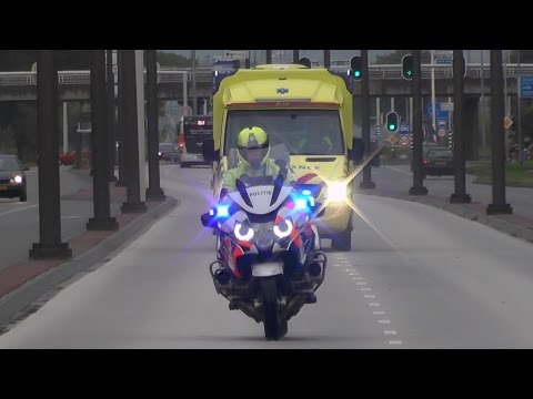 [Politiebegeleiding] A1, 2x C Miesen Ambulance 01-146 Groningen in Groningen Stad