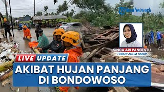 Hanya 3 Jam Hujan Deras di Bondowoso, Luapan Sungai Robohkan Satu Rumah & Rendam Pemukiman