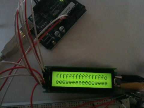 arduino lcd. setcursor