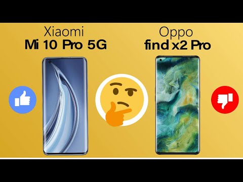 Xiaomi Mi 10 Pro 5G vs Oppo find x2 Pro [Animated Comparison]