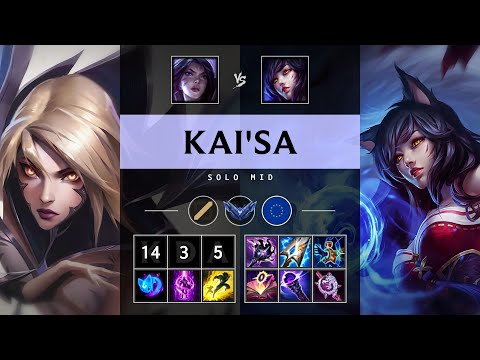 Kai'Sa Mid vs Ahri: Legendary - EUW Diamond Patch 25.S1.1