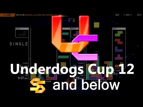 Tetr.io Underdogs Cup 12 with Twitch Chat (rank SS cap) December 12, 2021