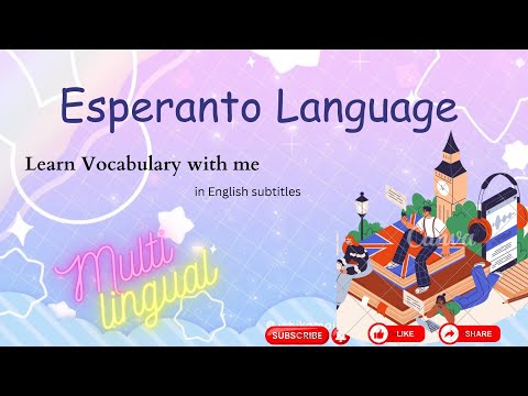 Vocabulary in Esperanto Language (English subtitles)