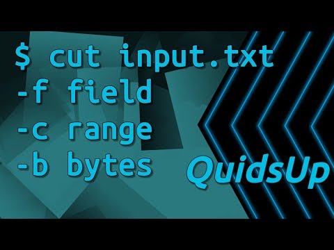 Linux Terminal Basics: Cut – Abstract Fields / Characters
