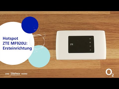 WLAN-Router mit SIM-Karte einrichten | Hotspot ZTE MF920U Ersteinrichtung