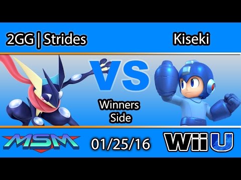 MSM 34 - 2GG | Strides (Greninja) Vs. Kiseki (Mega Man) Winners Side - Smash Wii U