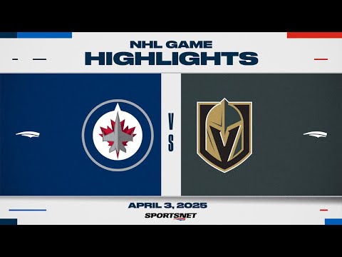 NHL Highlights | Jets vs. Golden Knights - April 3, 2025