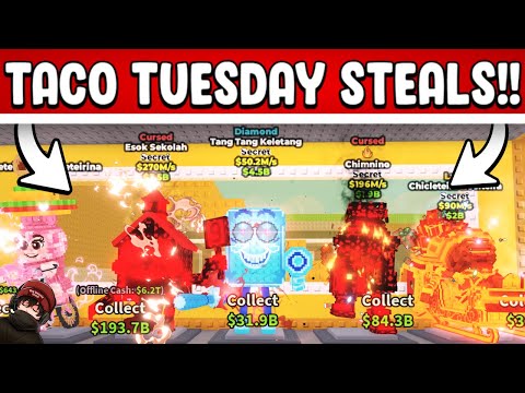 I STOLE THE CRAZIEST LOOT DURING TACO TUESDAY ADMIN ABUSE USING "BEANIE METHOD!" | STEAL A BRAINROT