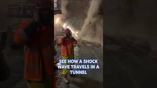 See how a shock wave travels inside a tunnel || Things That Changed The World #trending