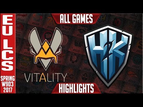 Vitality vs H2k All Games Highlights - EU LCS W9D3 Spring 2017 - VIT vs H2k All Games