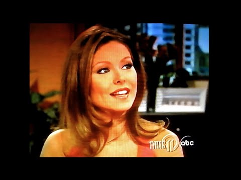 Opening minutes of KELLY RIPA'S FIRST DAY on LIVE With REGIS & KELLY, ABC/WHAS, Feb. 12, 2001 w/Ads